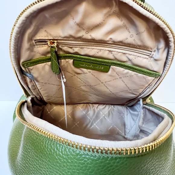 Michael Kors Erin Medium Backpack Pebbled Leather Evergreen main image 4